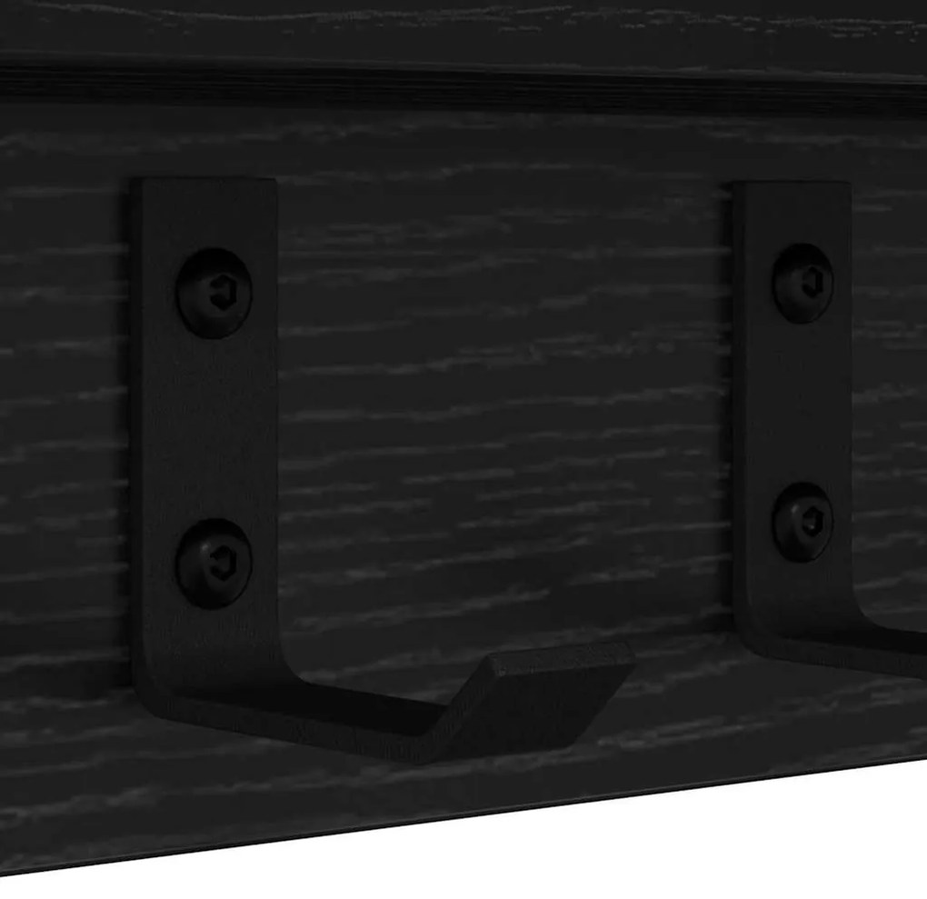 Fali Kabáthorog Musta tammi 60 x 10.5 x 10.5 cm Faanyag