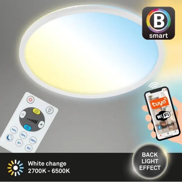 Briloner 7058-016 - LED Dimmelhető lámpa SLIM LED/18W/230V Wi-Fi Tuya + + távirányító