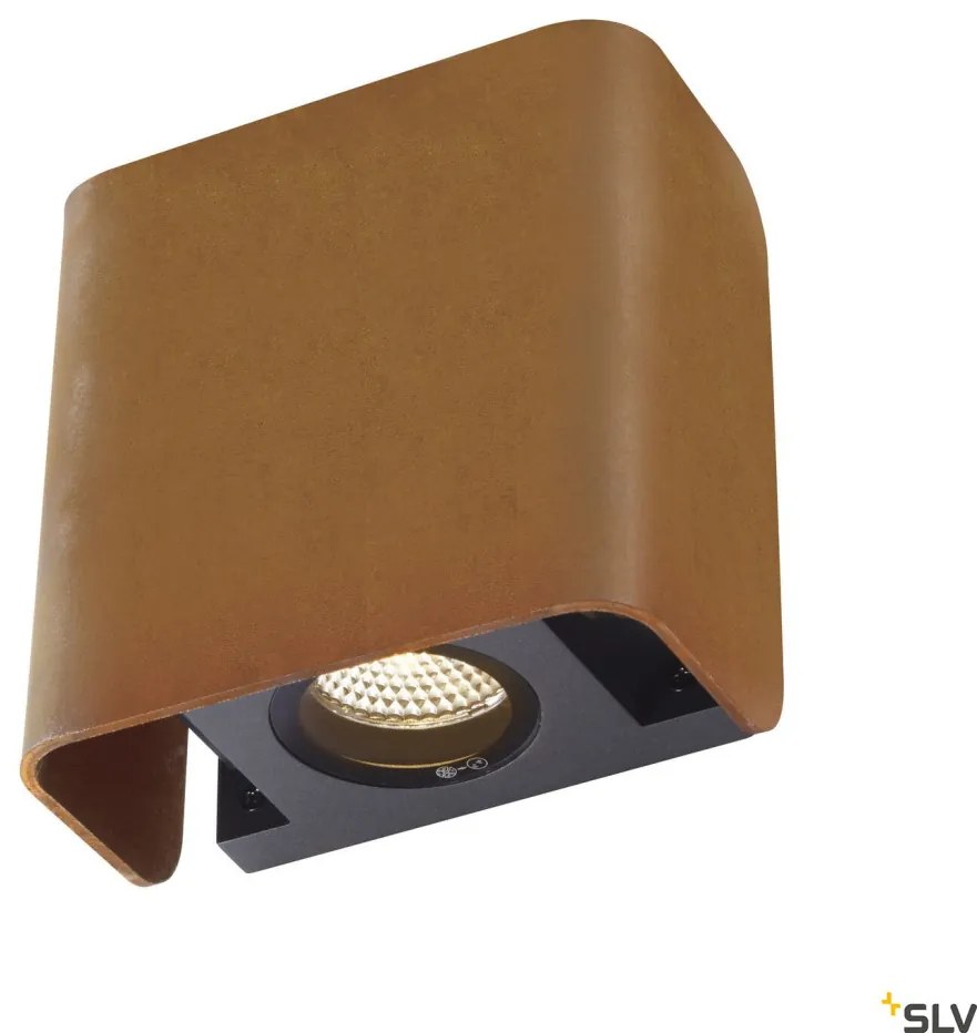 SLV 1002902 MANA Modern Kültéri Fali Lámpa Antracit, Rozsdás LED IP44