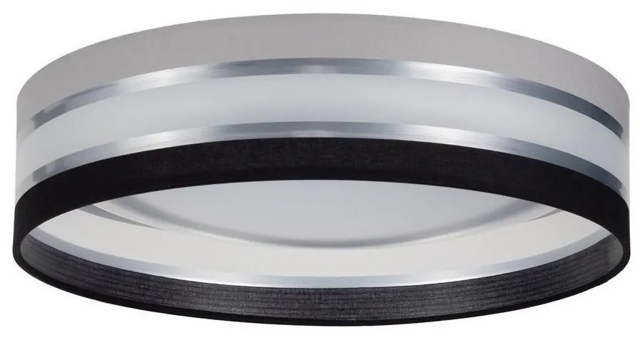 LED Dimmelhető mennyezeti lámpa SMART CORAL LED/24W/230V fekete/szürke + távirányító