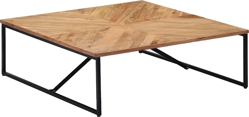 vidaXL tömör akácfa dohányzóasztal 110 x 110 x 36 cm
