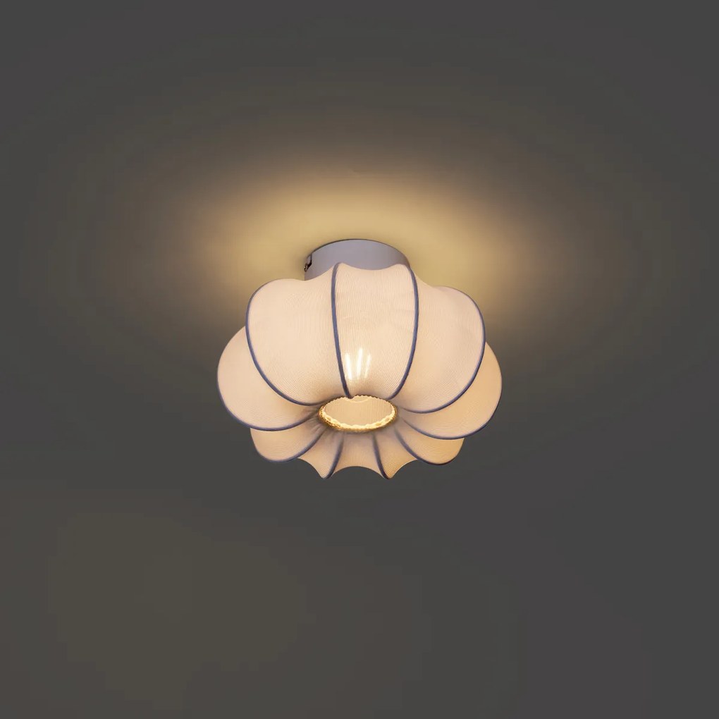 Japandi mennyezeti lámpa fehér 27 cm - Plu Asyesha