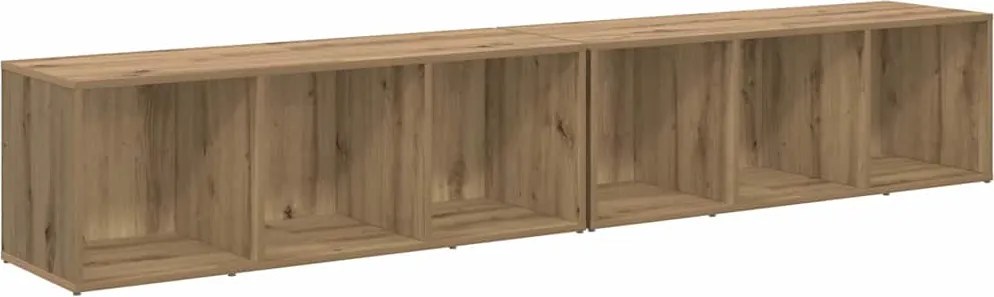 vidaXL TV szekrény garnitúra 2 pcs Artisan tölgy 37 x 35 x 107cm
