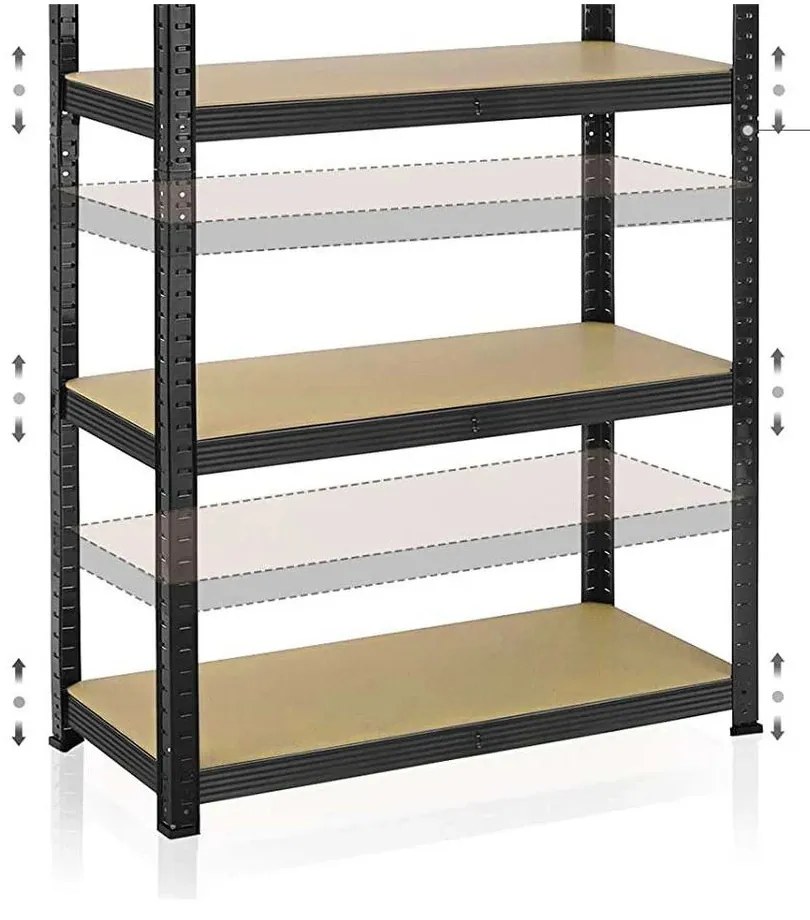 Nagy teherbírású polc P 90x40x180 cm 175 kg