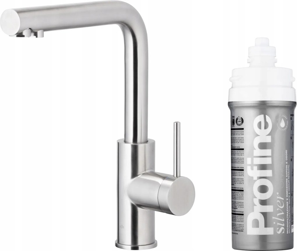 Kfa Duero Pure Basic Konyhai Csaptelep, Rozsdamentes Acél Profine Silver Small Szűrő