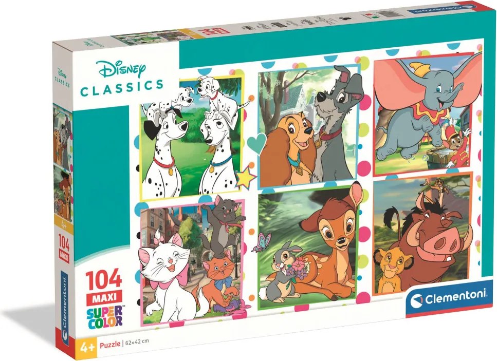 Disney Classics Moments 104 db-os maxi puzzle Clementoni