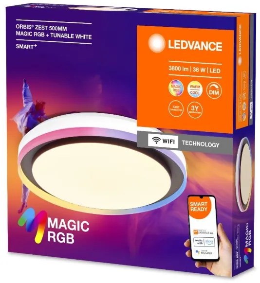 Ledvance - LED RGBW Dimmelhető mennyezeti lámpa SMART+ MAGIC LED/38W/230V Wi-Fi