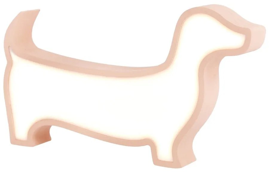 Rózsaszín gyerek éjjelilámpa Dog – Candellux Lighting
