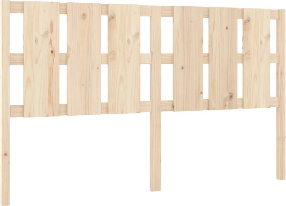 vidaXL tömör fenyőfa ágyfejtámla 185,5 x4x100 cm