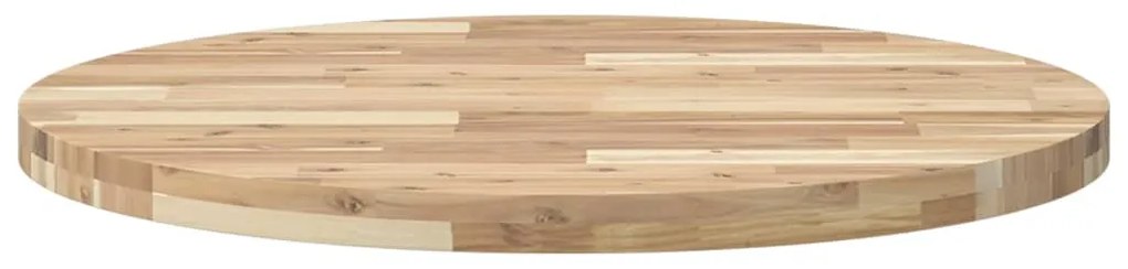 kerek tömör akácfa asztallap Ø80 x 4 cm