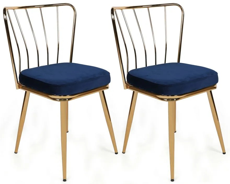 Yildiz Dark Blue étkezőszék szett, 4 db