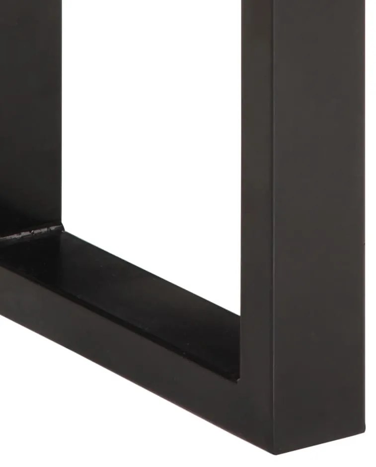 tömör akácfa és acél pad 160 cm
