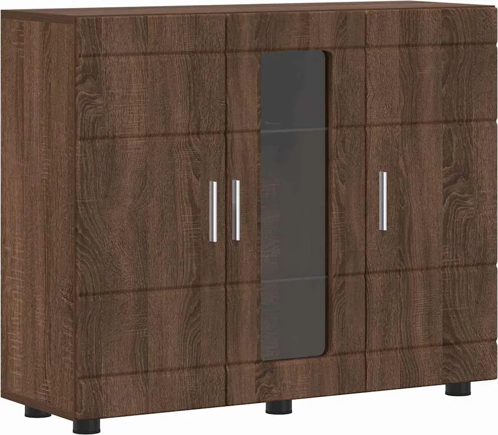 vidaXL Fából Készült Szekrény Barna Tölgy 88,5 x 30,5 x 73 cm Faanyag