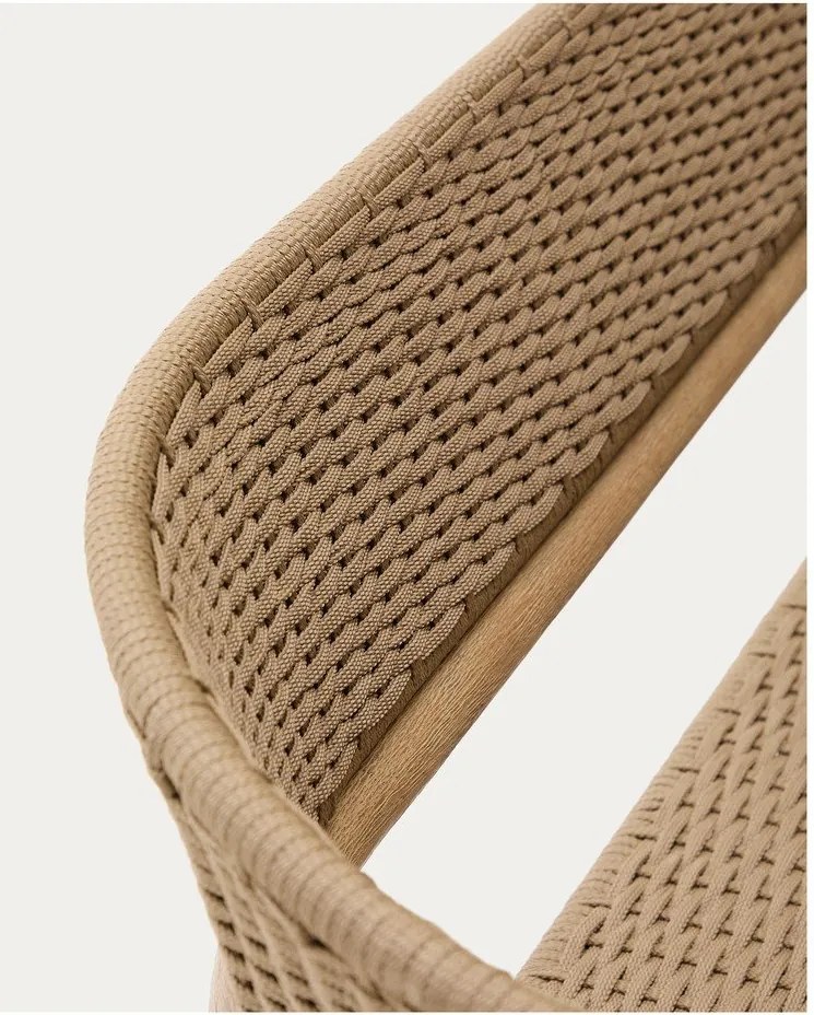 Bézs-natúr színű akácfa kerti kanapé Arinella – Kave Home