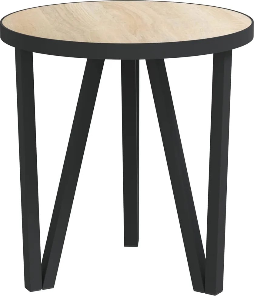 vidaXL sonoma-tölgyszínű MDF dohányzóasztal Ø35 cm