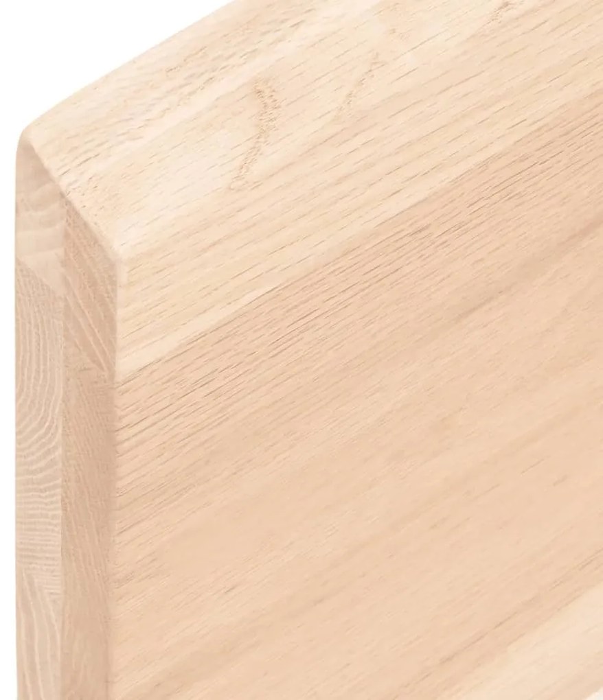 kezeletlen tömör tölgyfa fali polc 80x50x(2-4) cm