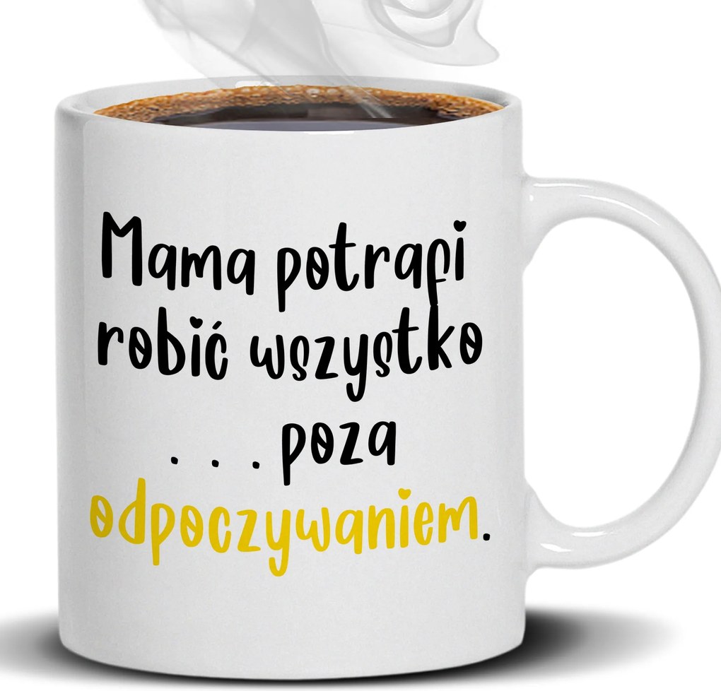 Bögre Fehér 330ml Anya Nem Pihen Ajándék Anyák napjára Ajándék