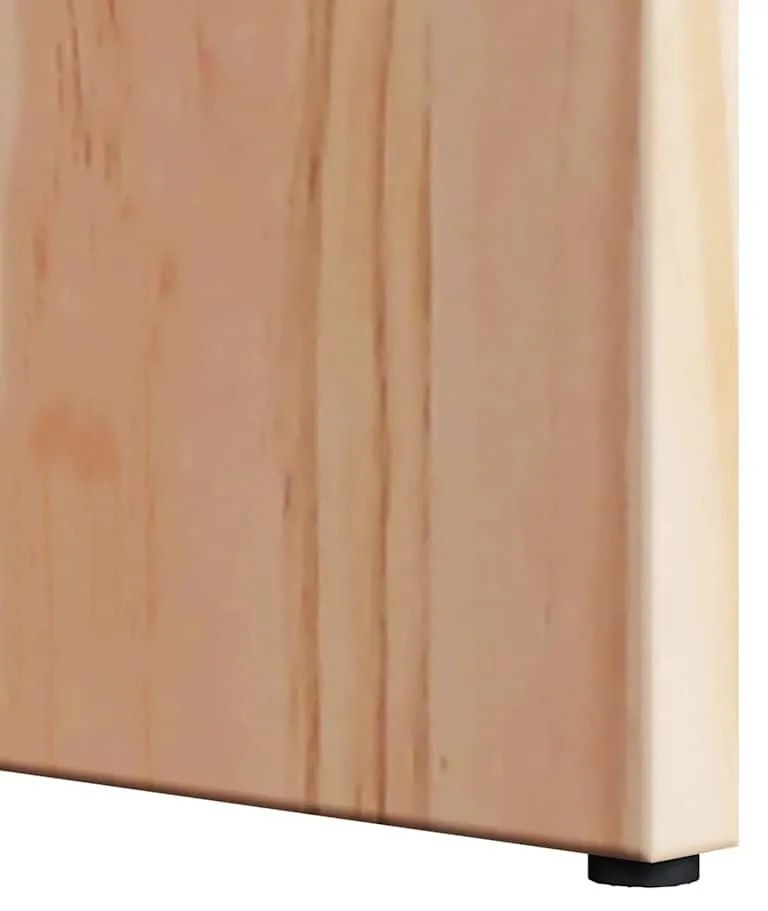 Dohányzóasztal 2 pcs Természetes 49 x 49 x 28 cm Tömör fenyőfa