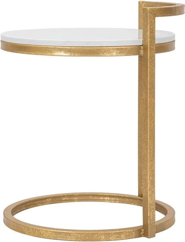 Kerek tárolóasztal márvány asztallappal ø 40,5 cm Round Marble – Mauro Ferretti