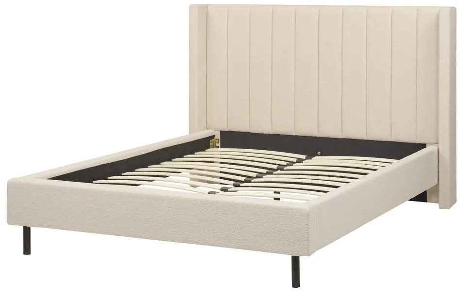 Franciaágy 140 cm Vue (bézs boucle) (ágyráccsal). 1076452