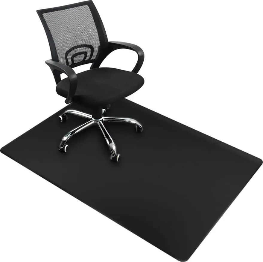 Szék alatti fekete műanyag szőnyeg 100 x 140 cm