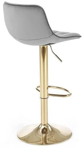H-117 bárszék szürke, arany