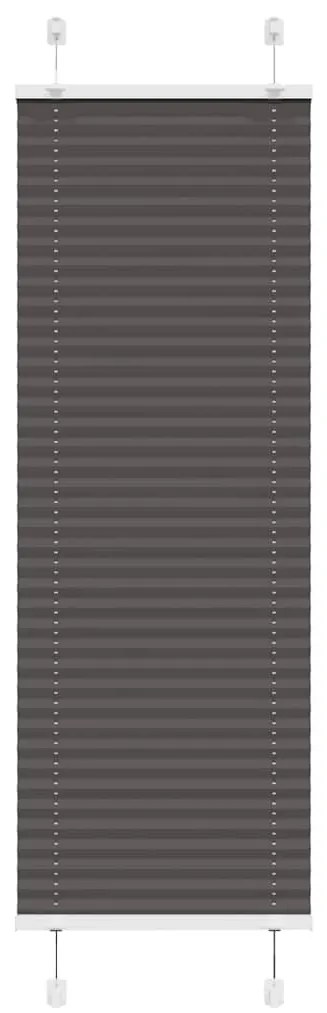 pliszírozott redőny fekete 40x100 cm szövetszélesség 39,4 cm