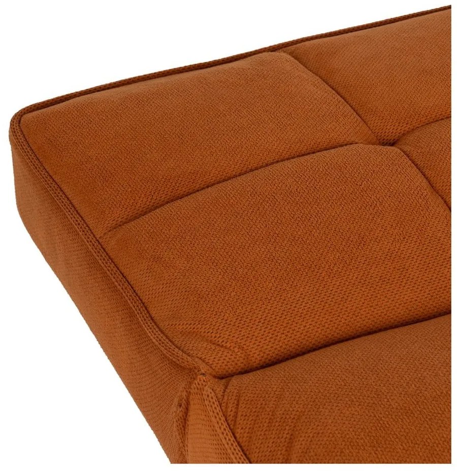 Téglavörös zsenília kinyitható kanapé 175 cm – Ixia