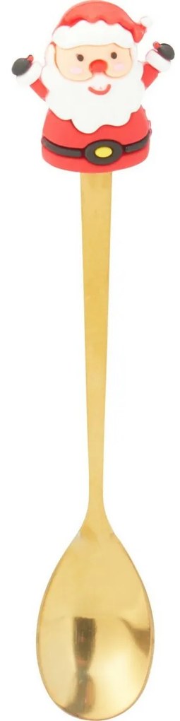 Santa karácsonyi porcelán bögre kanállal 550 ml