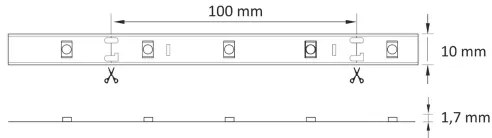 LED RGB állítható fényerőjű szalag 5m LED/18W/12V IP20 + távirányító