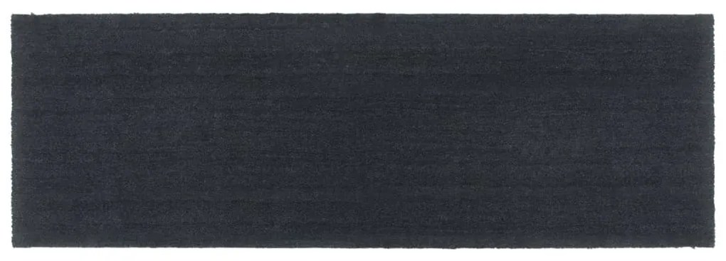 ajtószőnyeg sötétszürke 100x300 cm bojtos kókuszrost
