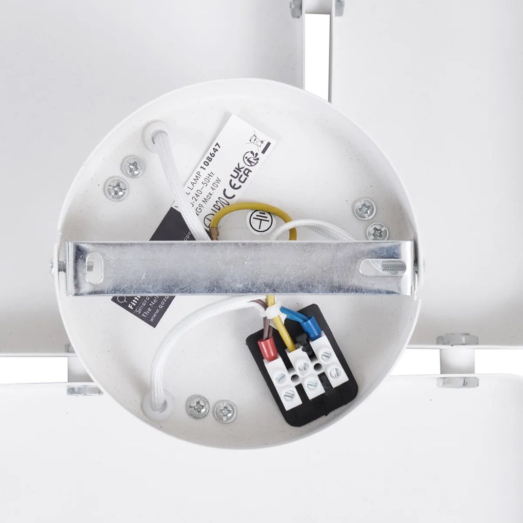 Design fali lámpa fehér 3-lámpás - Planes