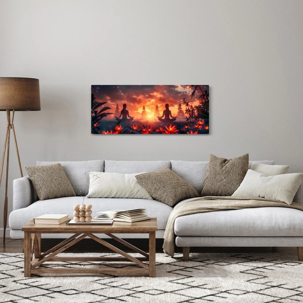 Kép - Jóga a természetben (120x50 cm)