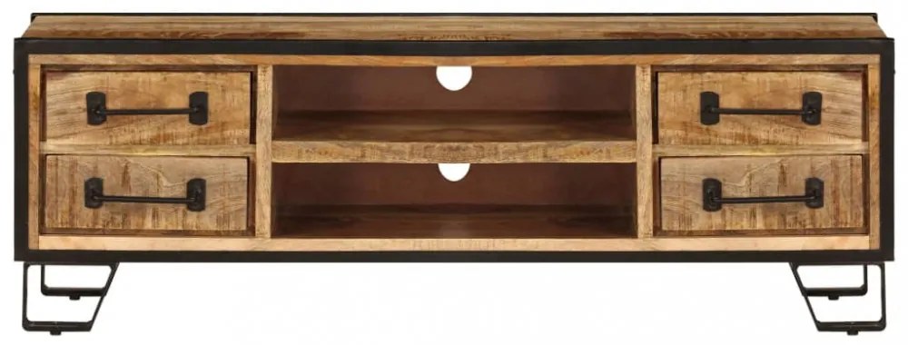 tömör mangófa TV-szekrény 120 x 30 x 40 cm