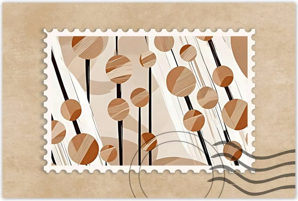 Poszter 60x40 Bézs az oszlopokon