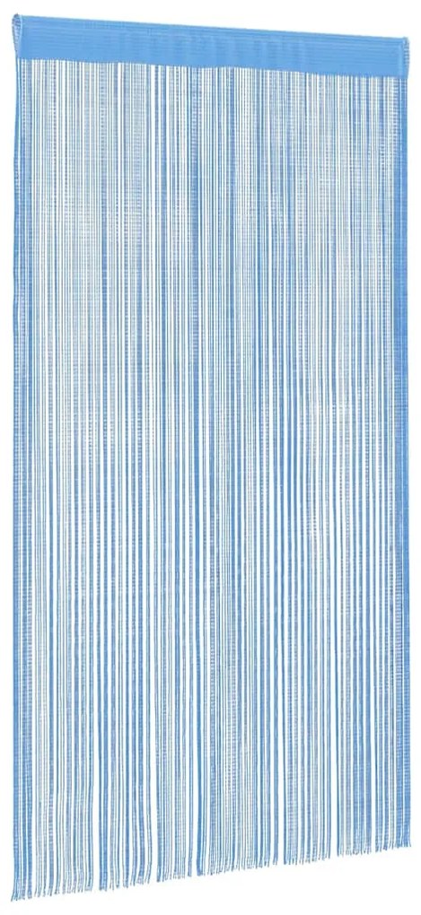 2 db világoskék zsinórfüggöny 140 x 250 cm