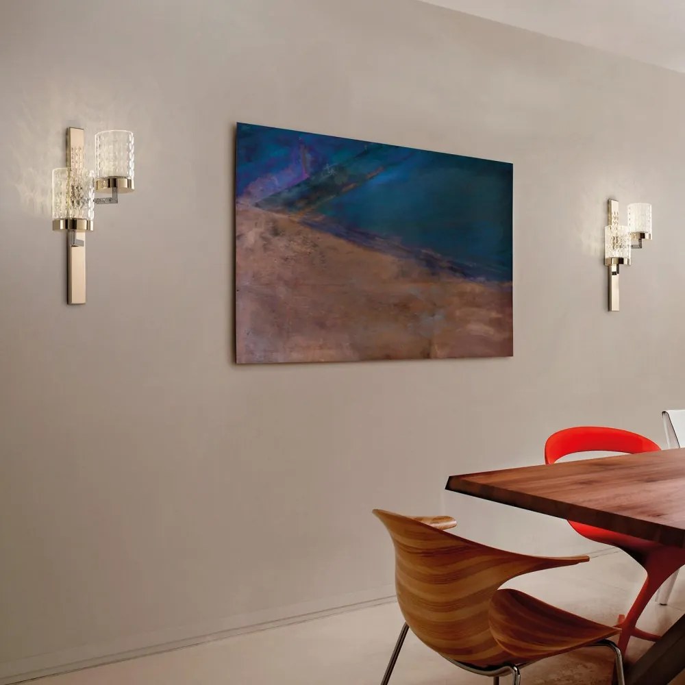 ITALAMP 725-AP2 QUARZO Kristály Fali Lámpa LED IP20