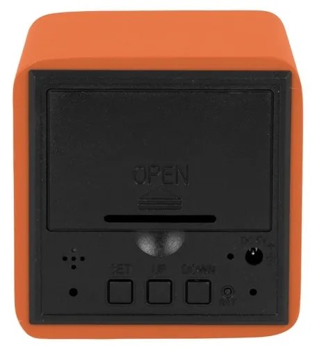 Karlsson 5982OR design LED óra ébresztővel,narancssárga, 7 cm
