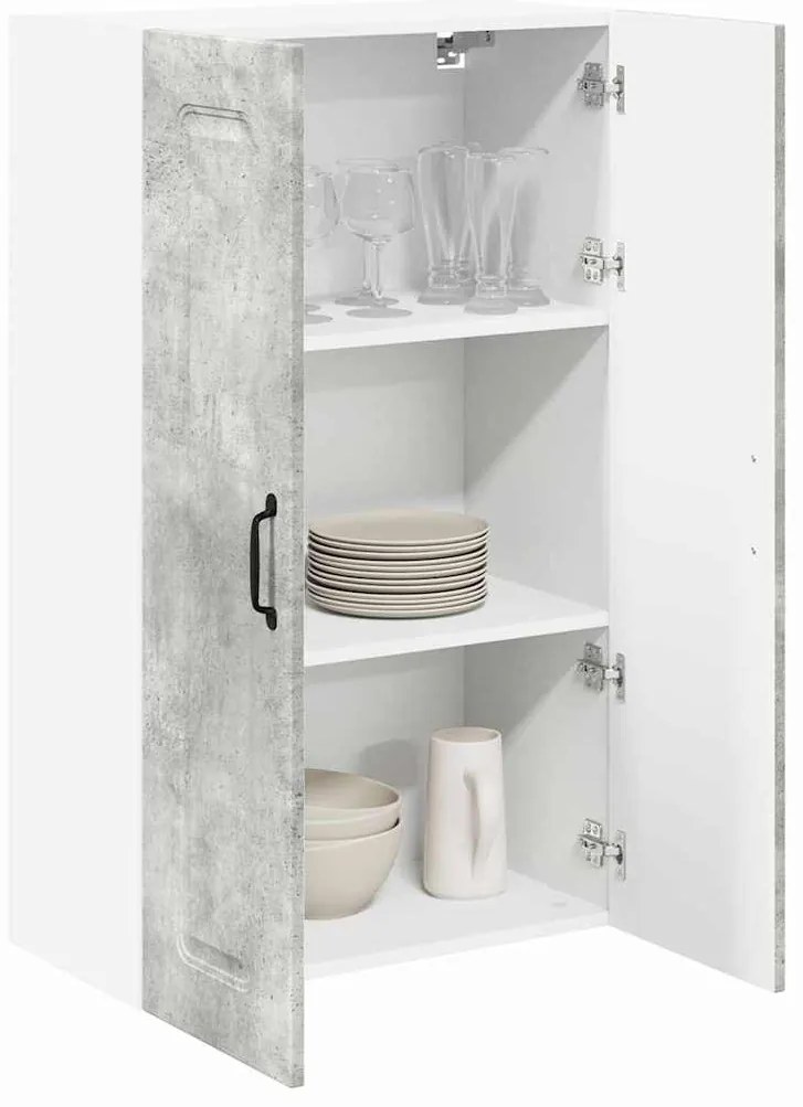 Fali konyhaszekrény Beton Szürke 60 x 31 x 100 cm Faanyag