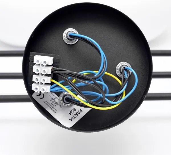 Felületre szerelhető csillár MOON 6xE27/15W/230V fekete