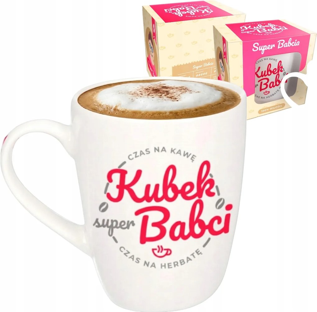 Nagymama Bögre 300 ML Dobozban Ajándék Nagymama Nap Születésnap Névnap