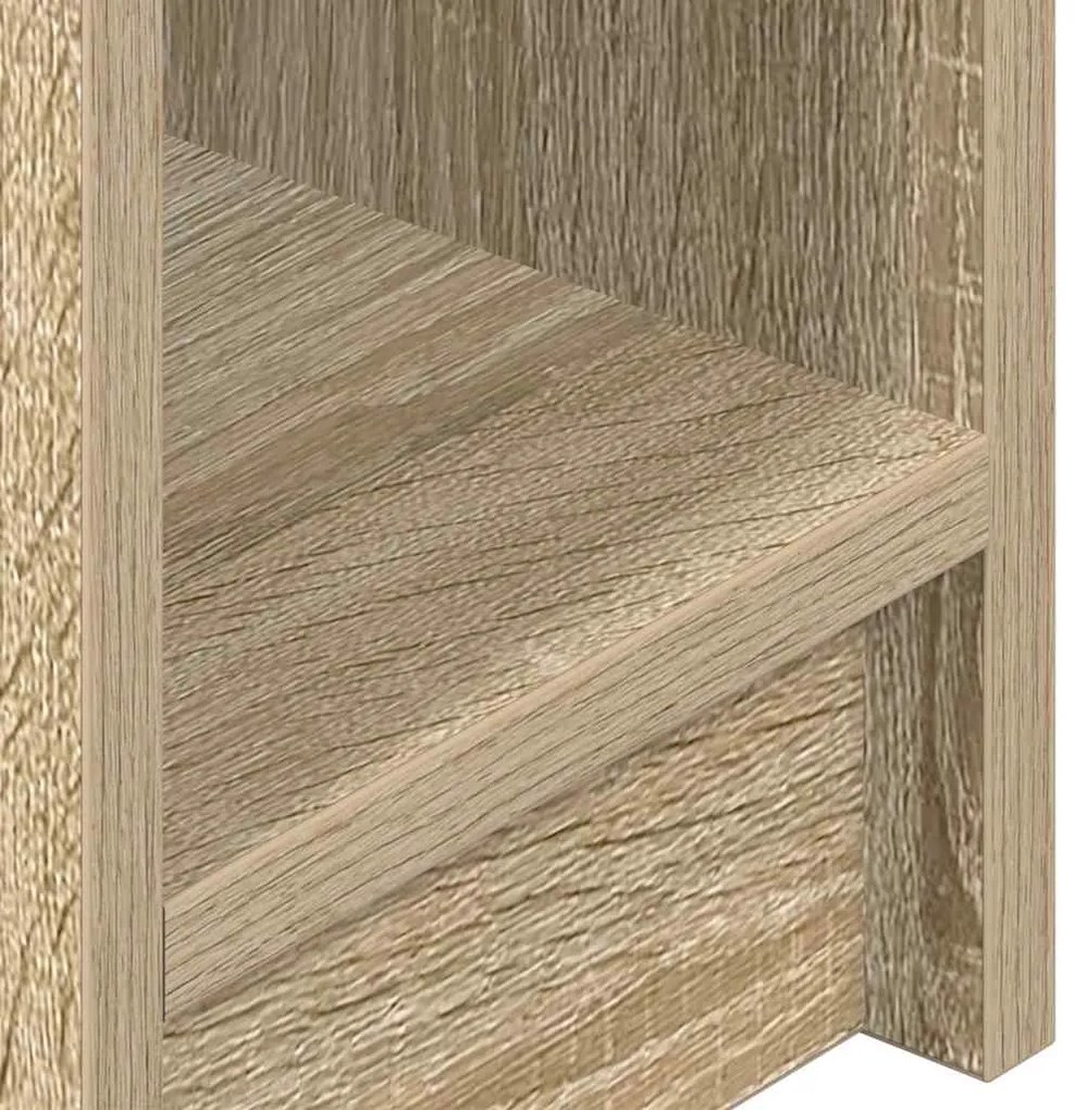 éjjeliszekrények fiókkal 2 db sonoma tölgy 20 x 36 x 60 cm