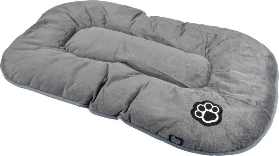 Szürke velúr fekhely kutyáknak 87x55 cm Flakes – Love Story