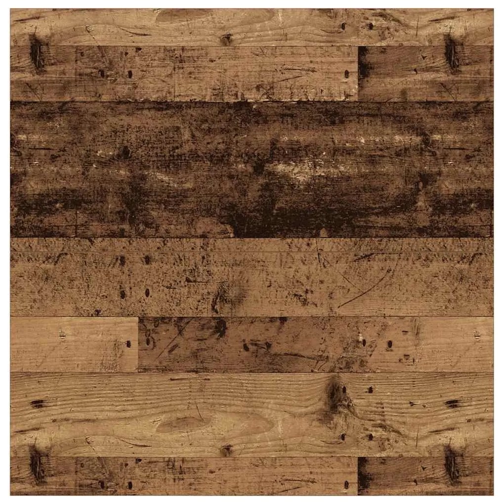 antik fa dohányzóasztal fiókokkal 100x100x40 cm