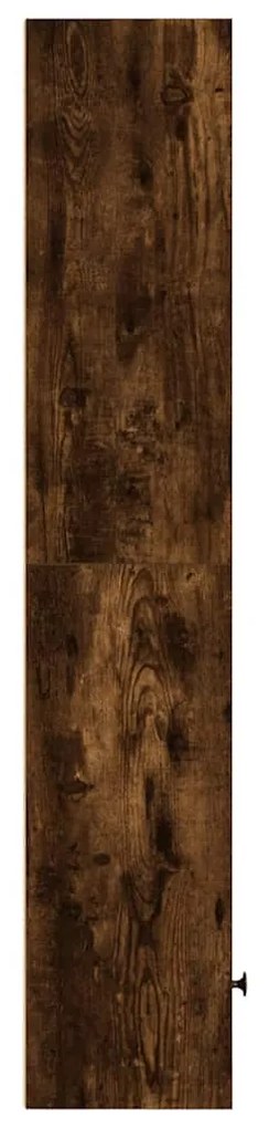 füstös tölgy színű szerelt fa könyvszekrény 31x24x127 cm