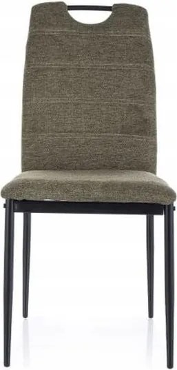Rip Brego fém szék fém váz fekete oliva szövet 77