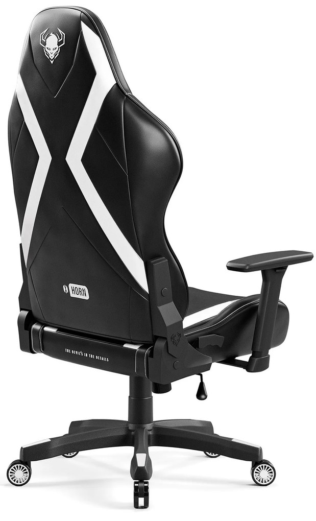 Gamer szék Diablo X-Horn 2.0 Átlagos méret, Fekete-fehér