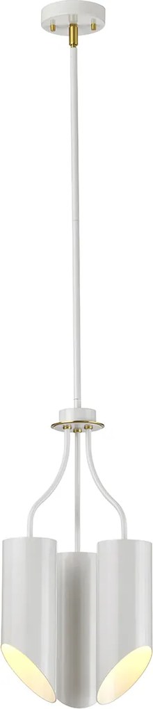 Elstead modern skandináv csillár quinto white fehér sárgaréz elsquinto3-wab