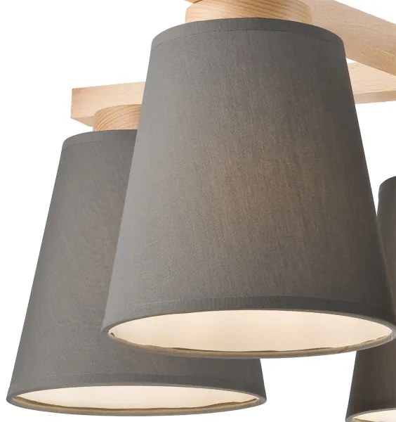 ELLIE mennyezeti lámpa 5xE27/60W/230V szürke