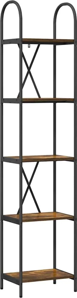 vidaXL Könyvespolc Füstölt tölgy 40 x 30 x 183 cm Faanyag